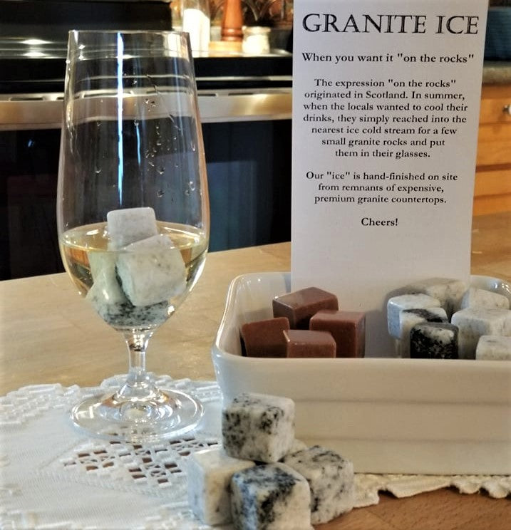 Granite Ice - Dark Green Speckles in White