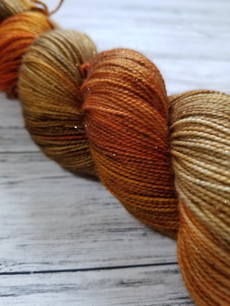 Mica Sparkle FIngering Yarn - Carnelian