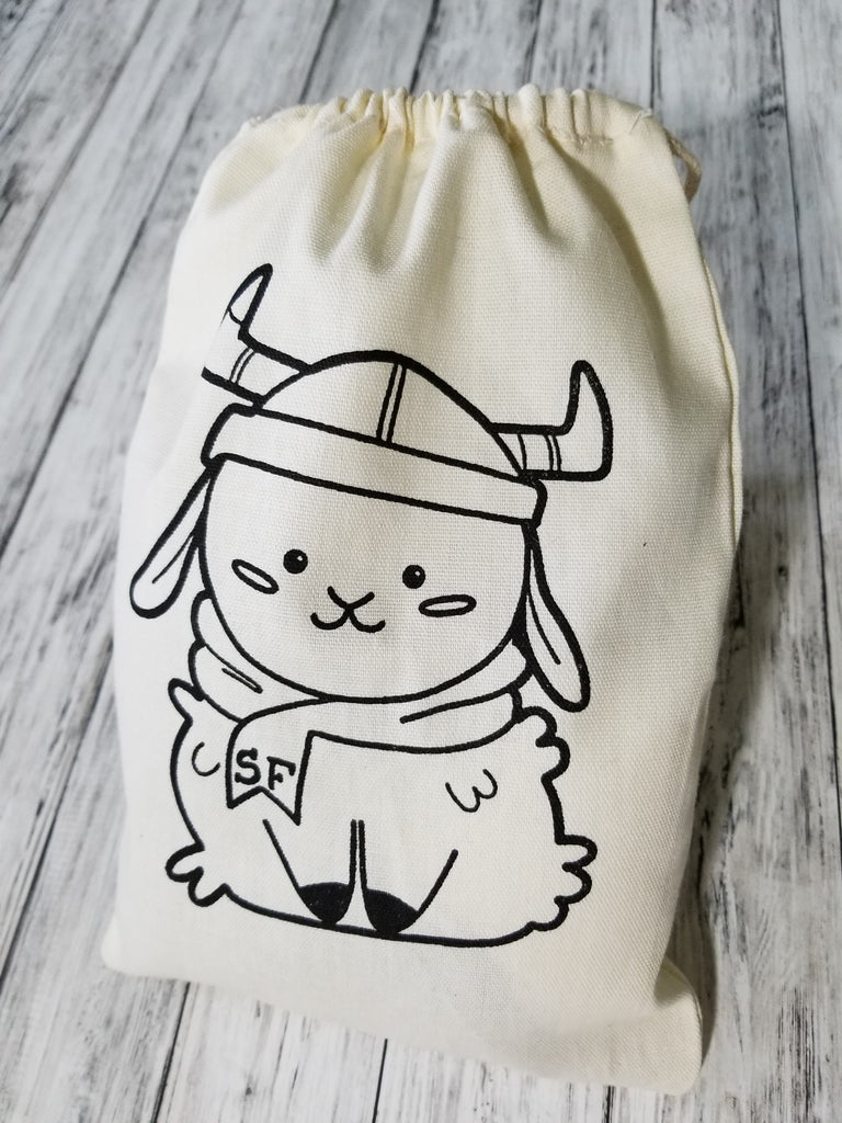 Knut Cotton Drawstring Project Bag