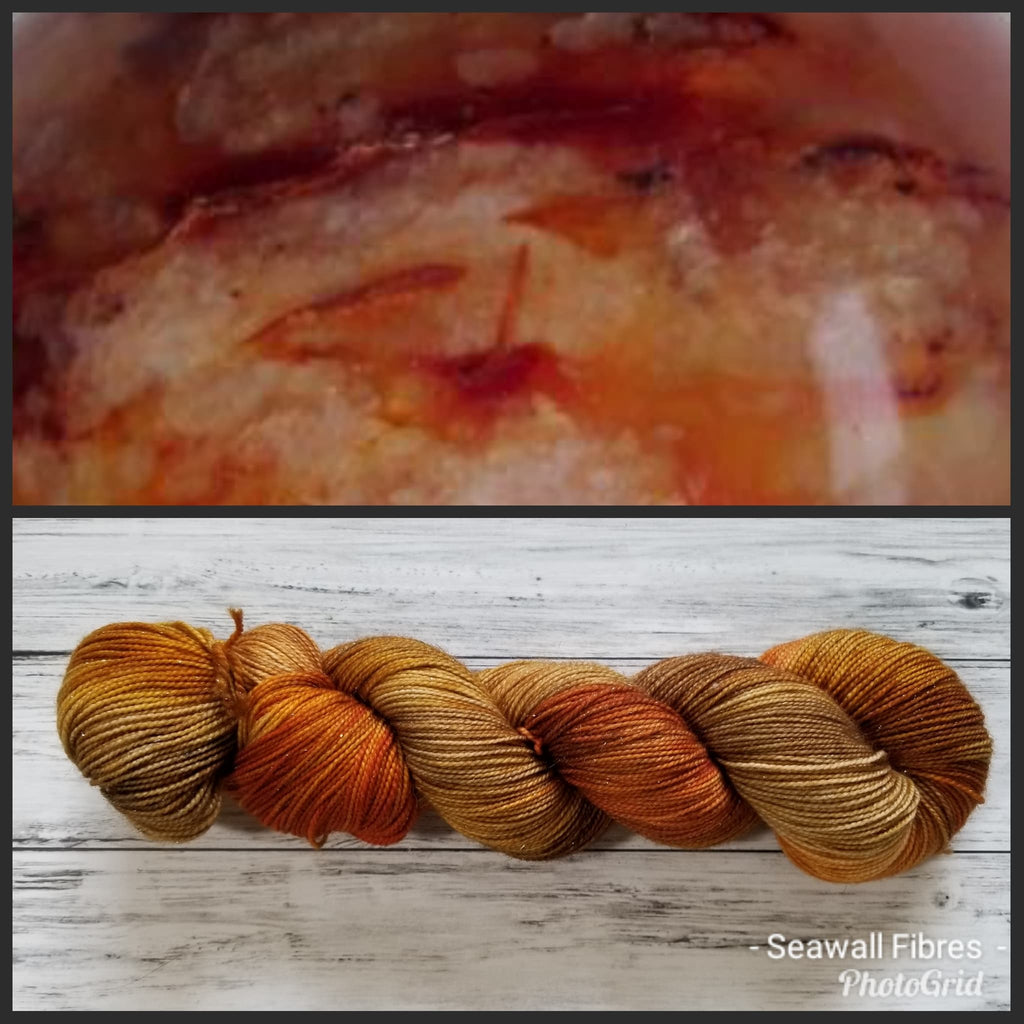 Mica Sparkle FIngering Yarn - Carnelian