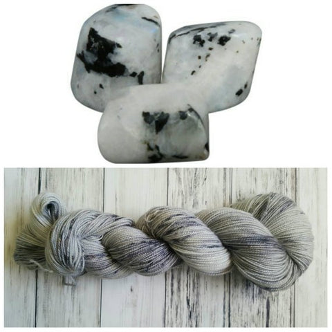Mica Sparkle Fingering Yarn - Moonstone