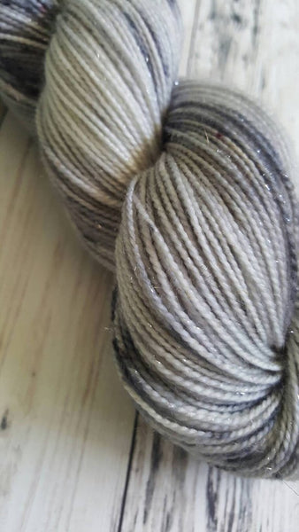 Mica Sparkle Fingering Yarn - Moonstone