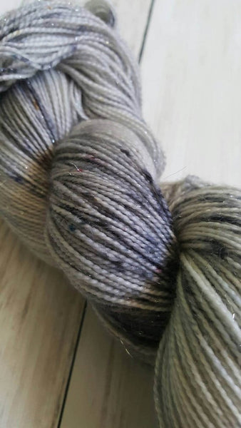 Mica Sparkle Fingering Yarn - Moonstone