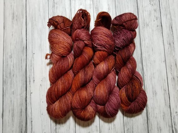 Pumice Single Ply Fingering Weight Yarn - Sphalerite