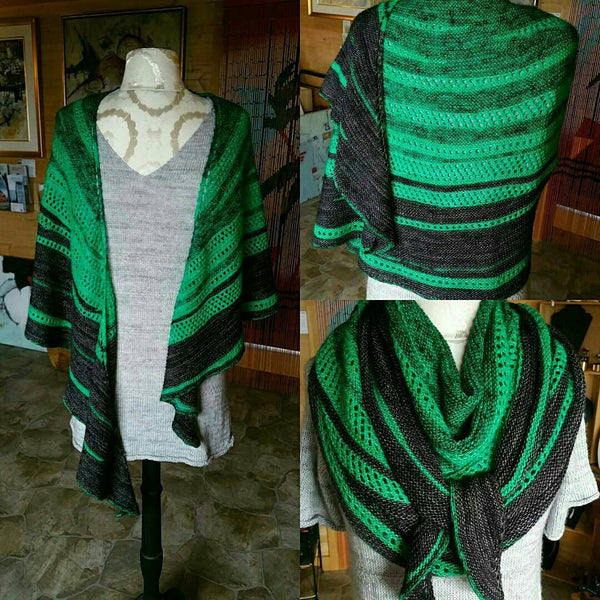 Pumice Single Ply Fingering Weight Yarn - Malachite