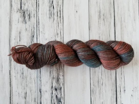 Gypsum MCN Fingering - Rusted Turquoise