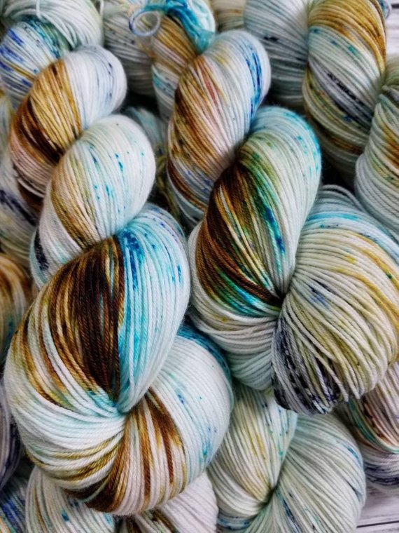 Quartz Sock Yarn - Speckled Dioptase