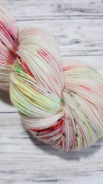 Quartz Sock Yarn - Bright Neon Marble
