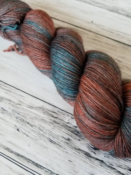 Gypsum MCN Fingering - Rusted Turquoise