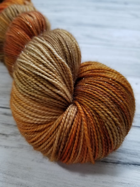 Mica Sparkle FIngering Yarn - Carnelian